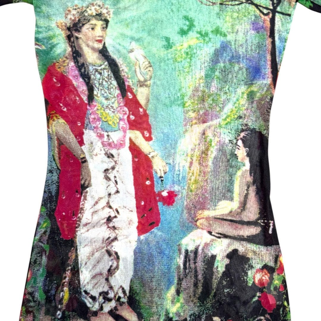JEAN PAUL GAULTIER 1998 HINDU GODDESS MESH T-SHIRT