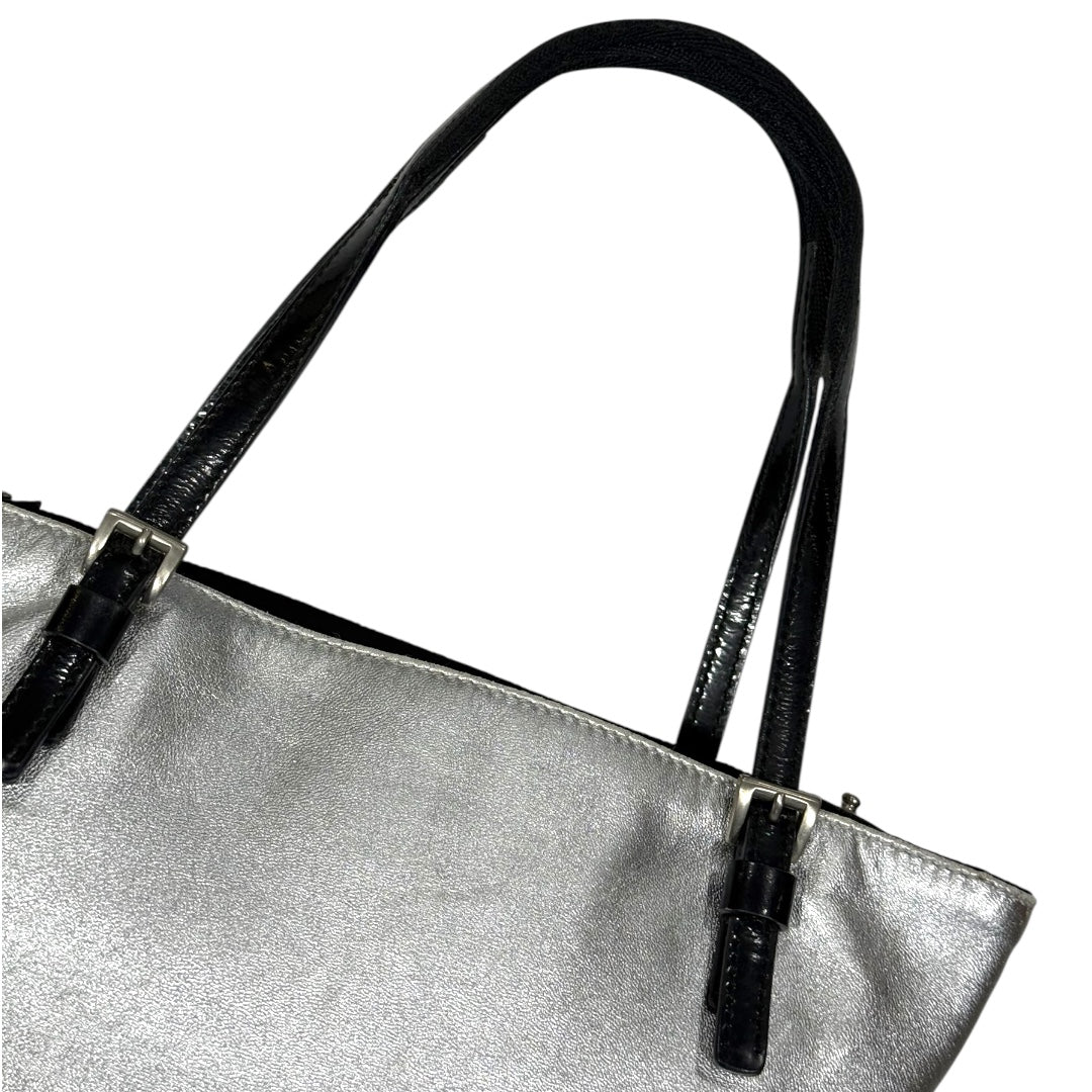 PRADA SILVER BOWLING BAG