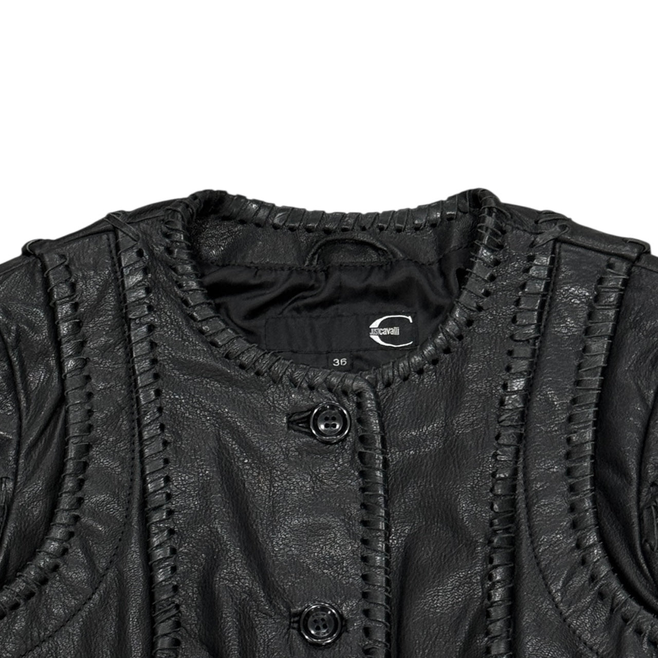 JUST CAVALLI LEATHER JACKET