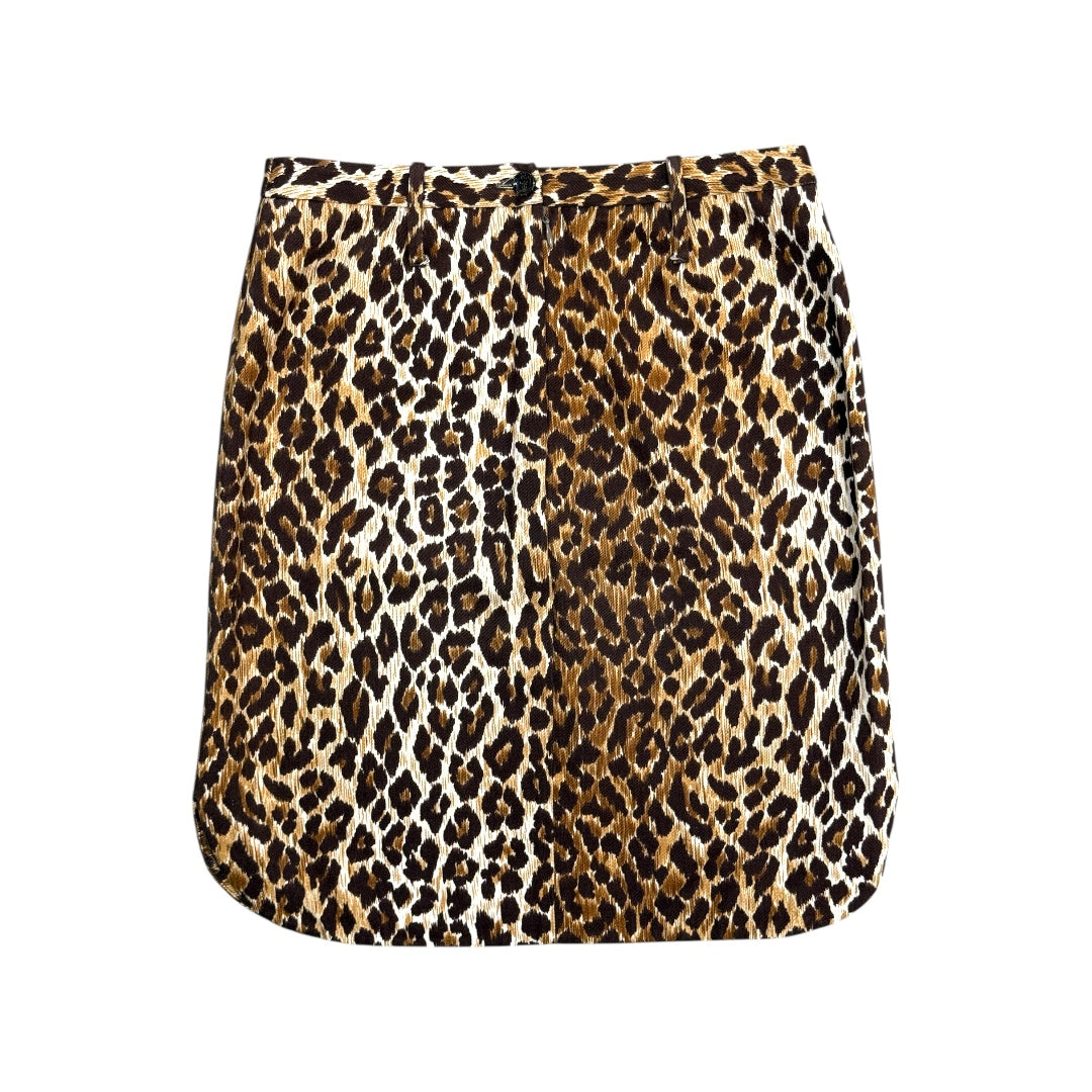 DOLCE &GABBANA LEOPARD PRINT SKIRT