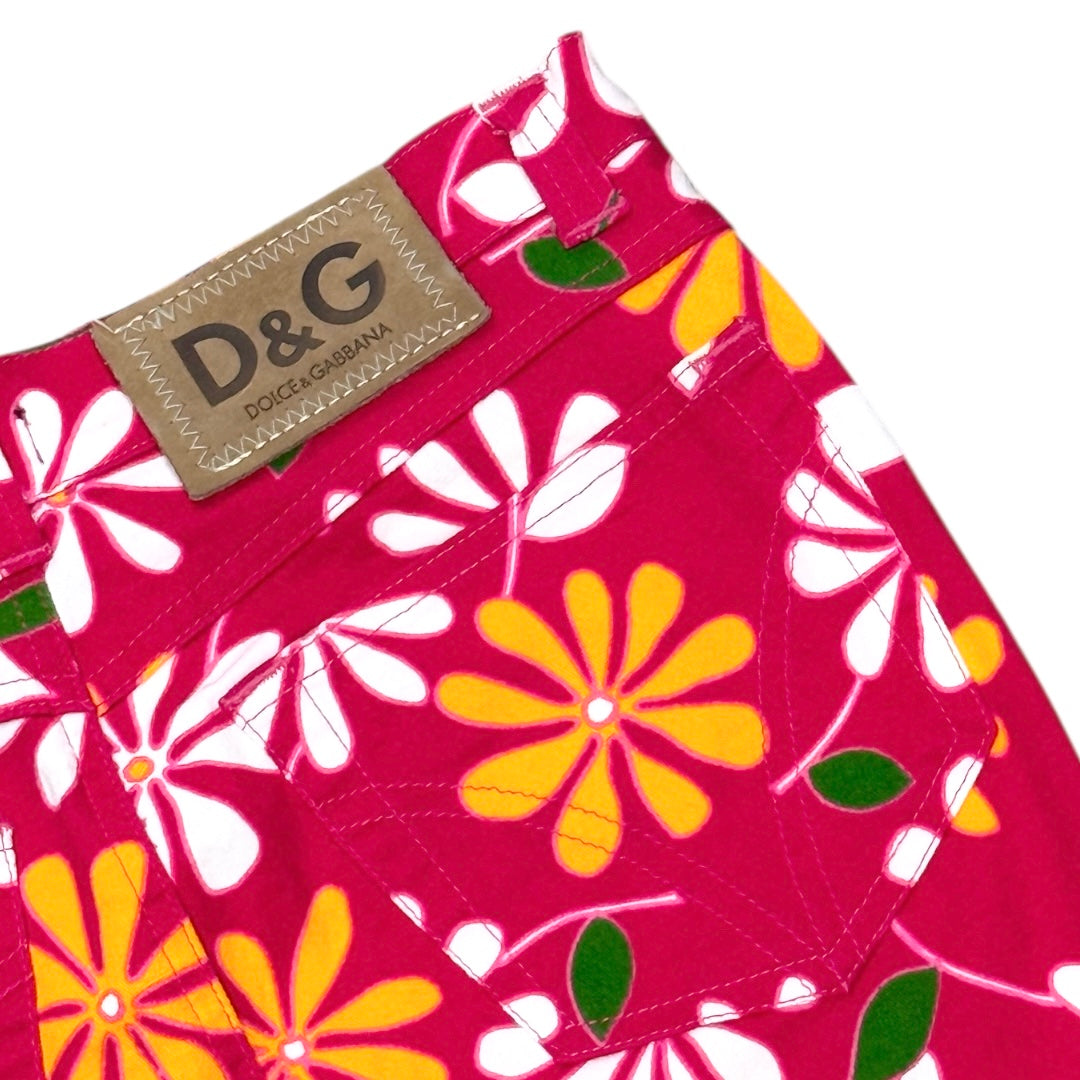 DOLCE & GABBANA FLORAL PENCIL SKIRT