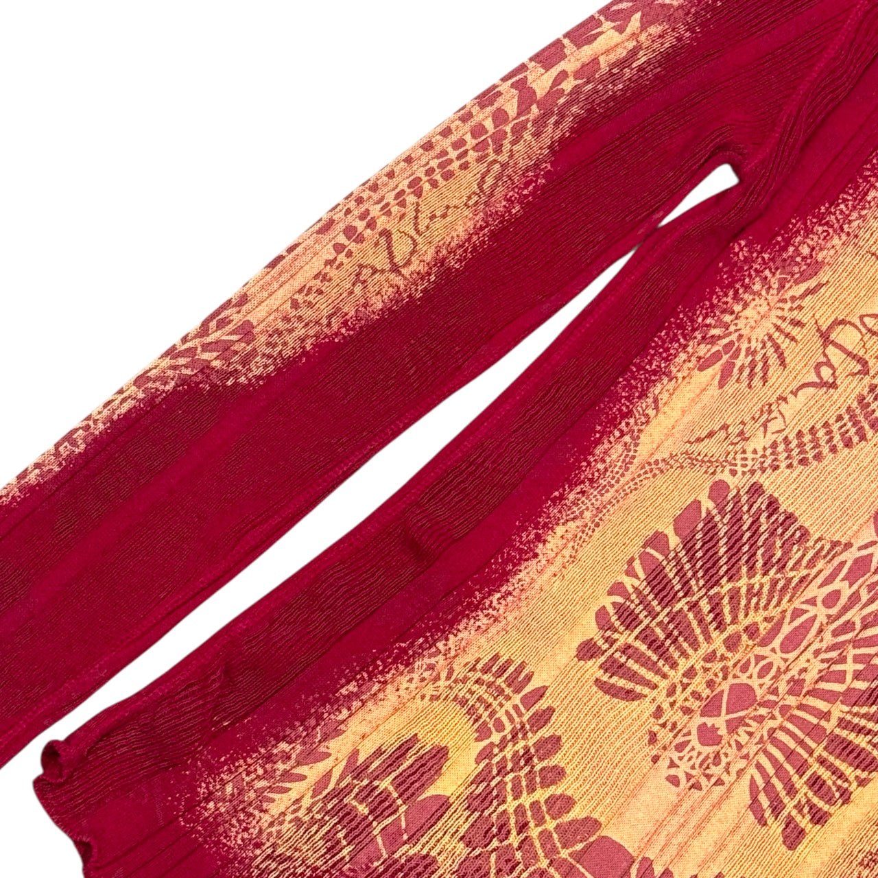 JEAN PAUL GAULTIER LACE PRINTED KNIT SWEATER