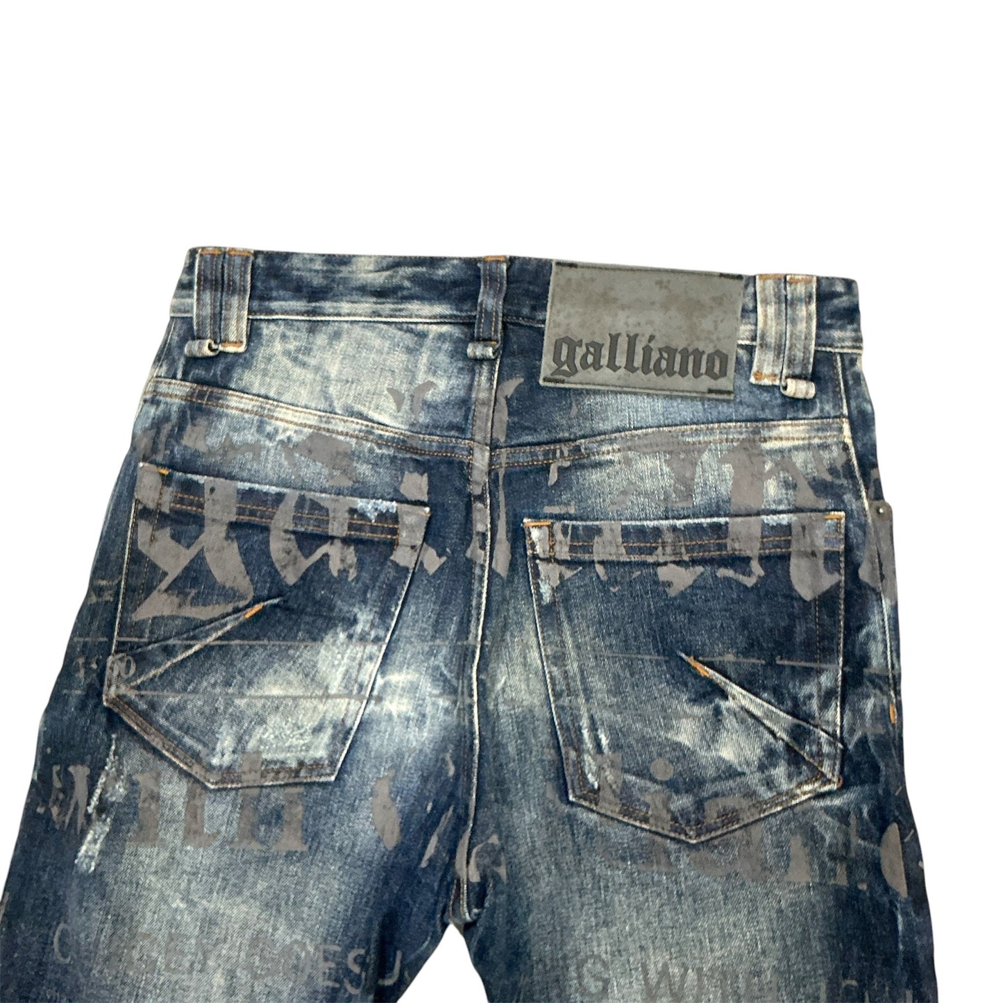 JOHN GALLIANO NEWSPAPER PRINTS JEAN
