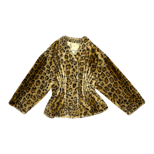 EMPORIO ARMANI LEOPARD FUR PRINTS JACKET