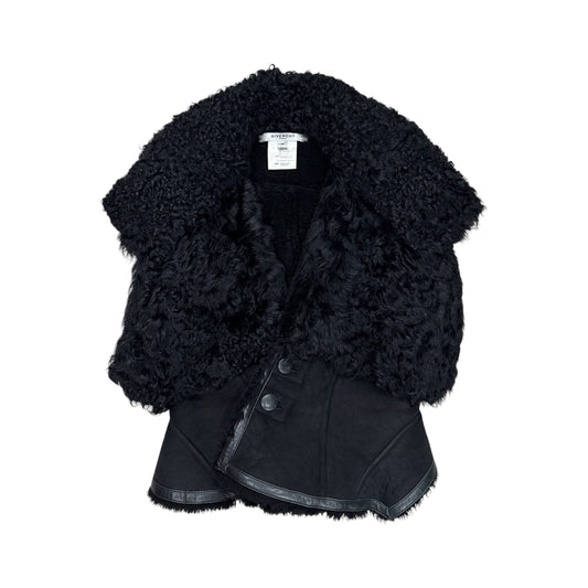 GIVENCHY BLACK SHEARLING VEST