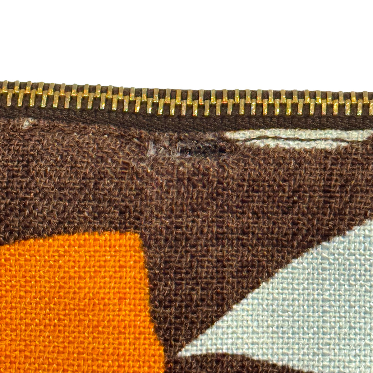 MIU MIU 2000S BROWN CHERRY PRINTS CANVAS SHOULDER BAG