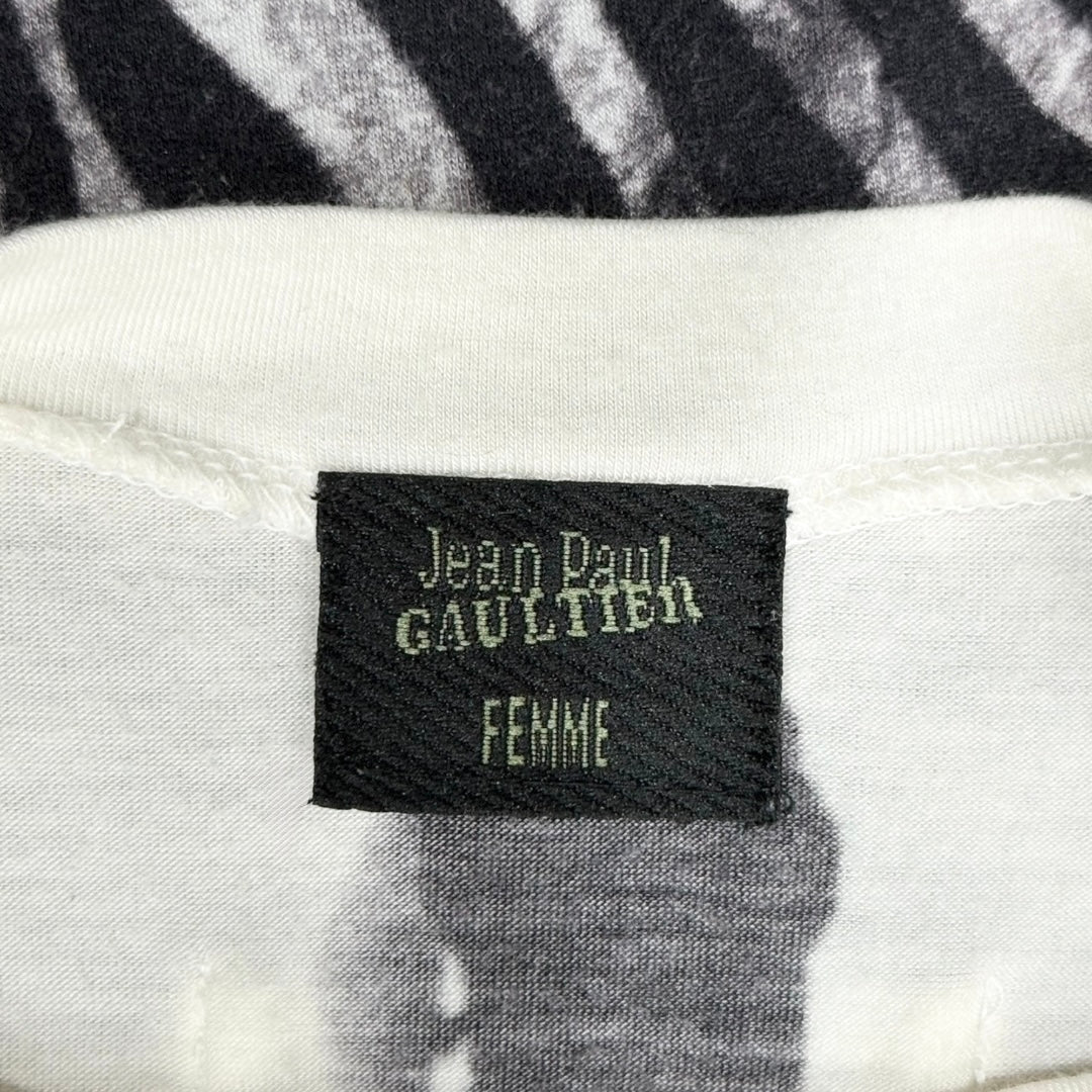 JEAN PAUL GAULTIER ZEBRA PRINT TOP