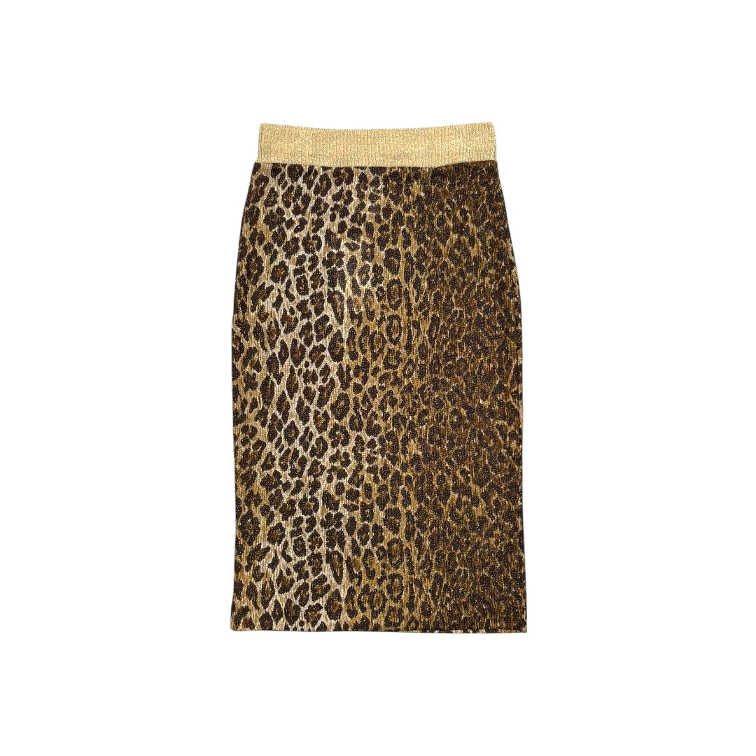DOLCE & GABBANA SS2001 LEOPARD KNIT SKIRT