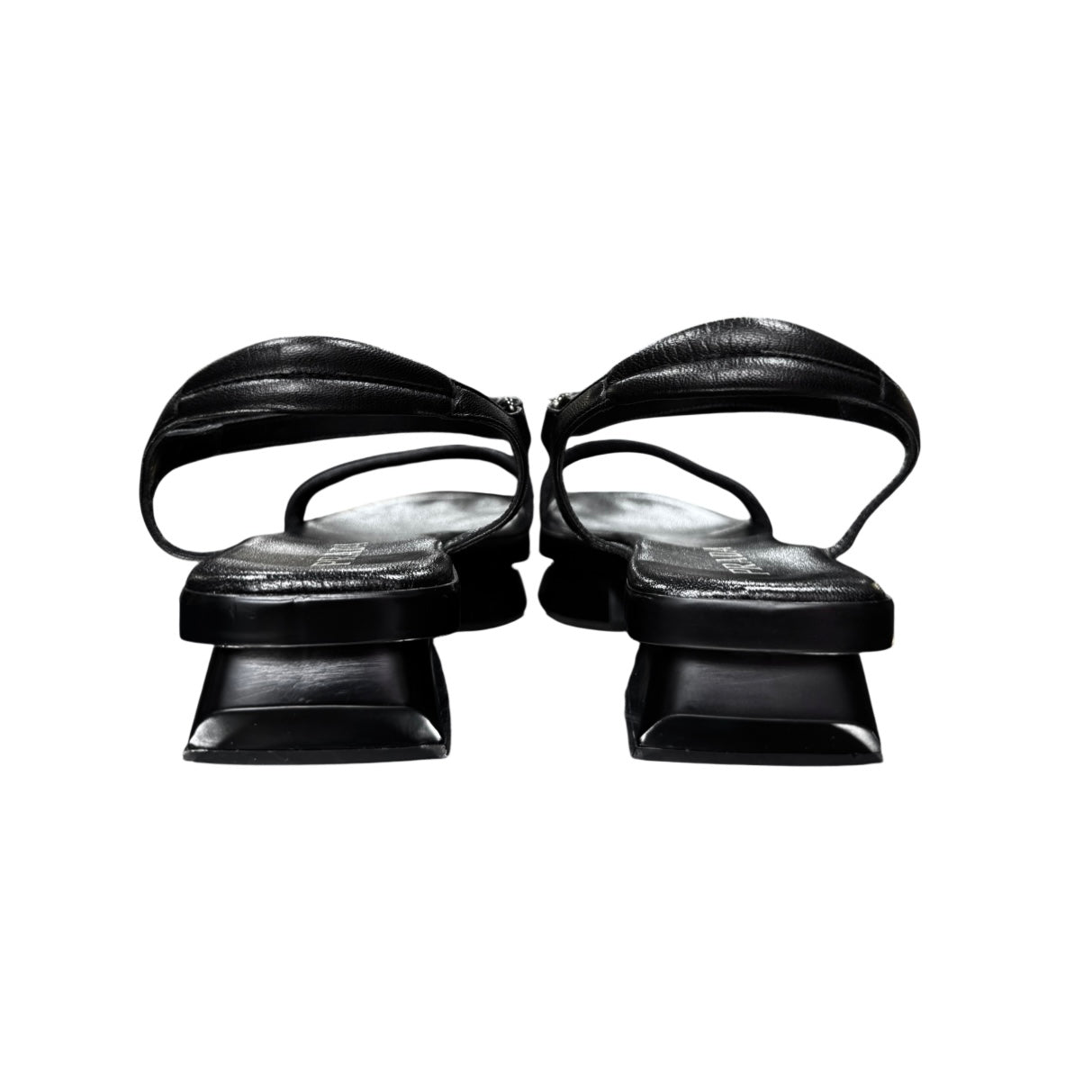 PRADA BLACK LEATHER SANDALS