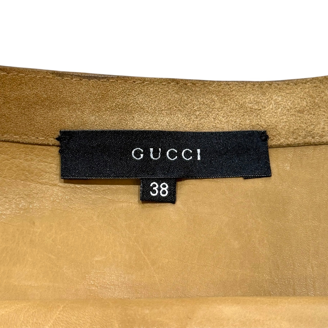 GUCCI CAMEL SUEDE SKIRT