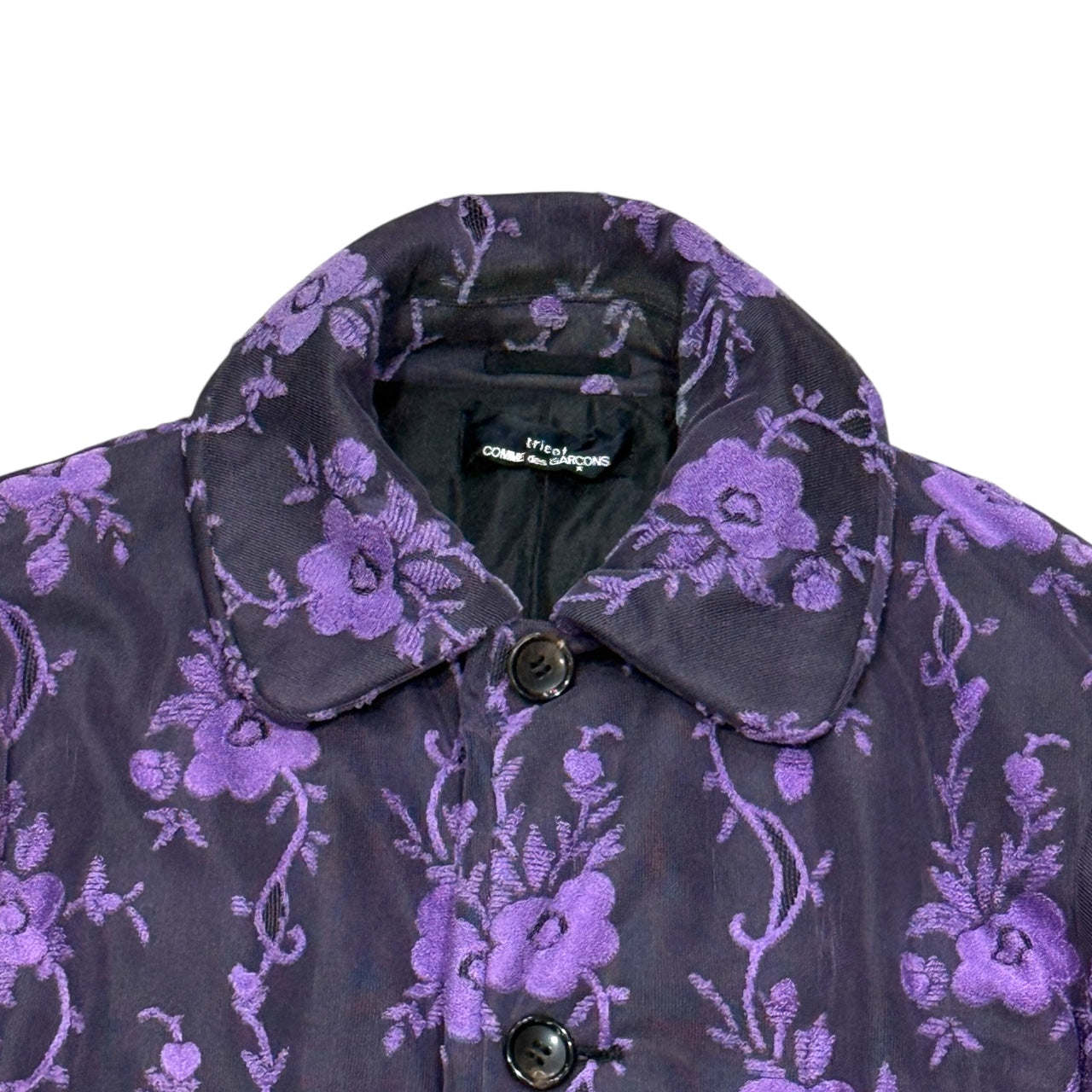 COMME DES GARÇONS FLORAL PATTERN COAT