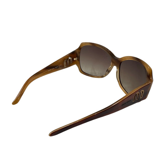 MIU MIU BROWN SUNGLASSES