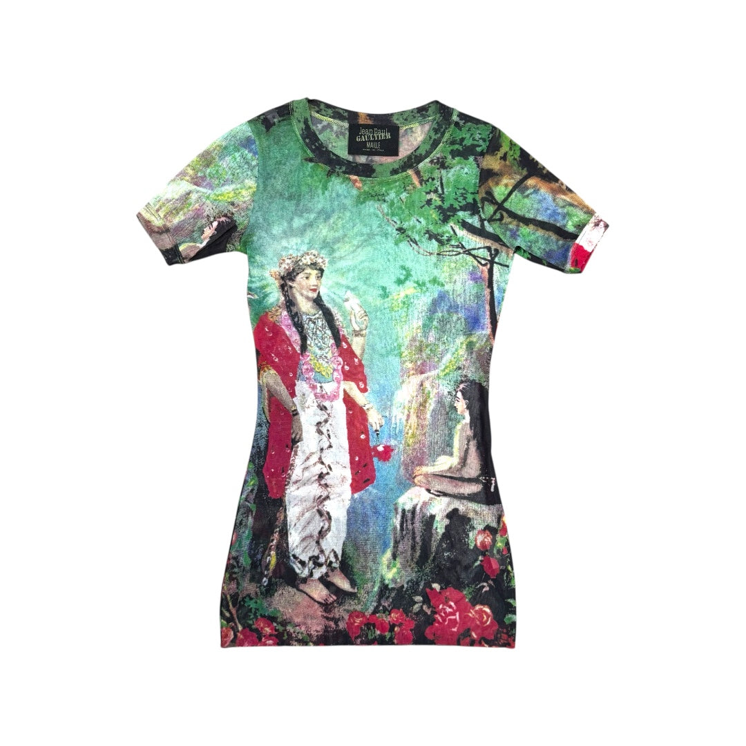 JEAN PAUL GAULTIER 1998 HINDU GODDESS MESH T-SHIRT