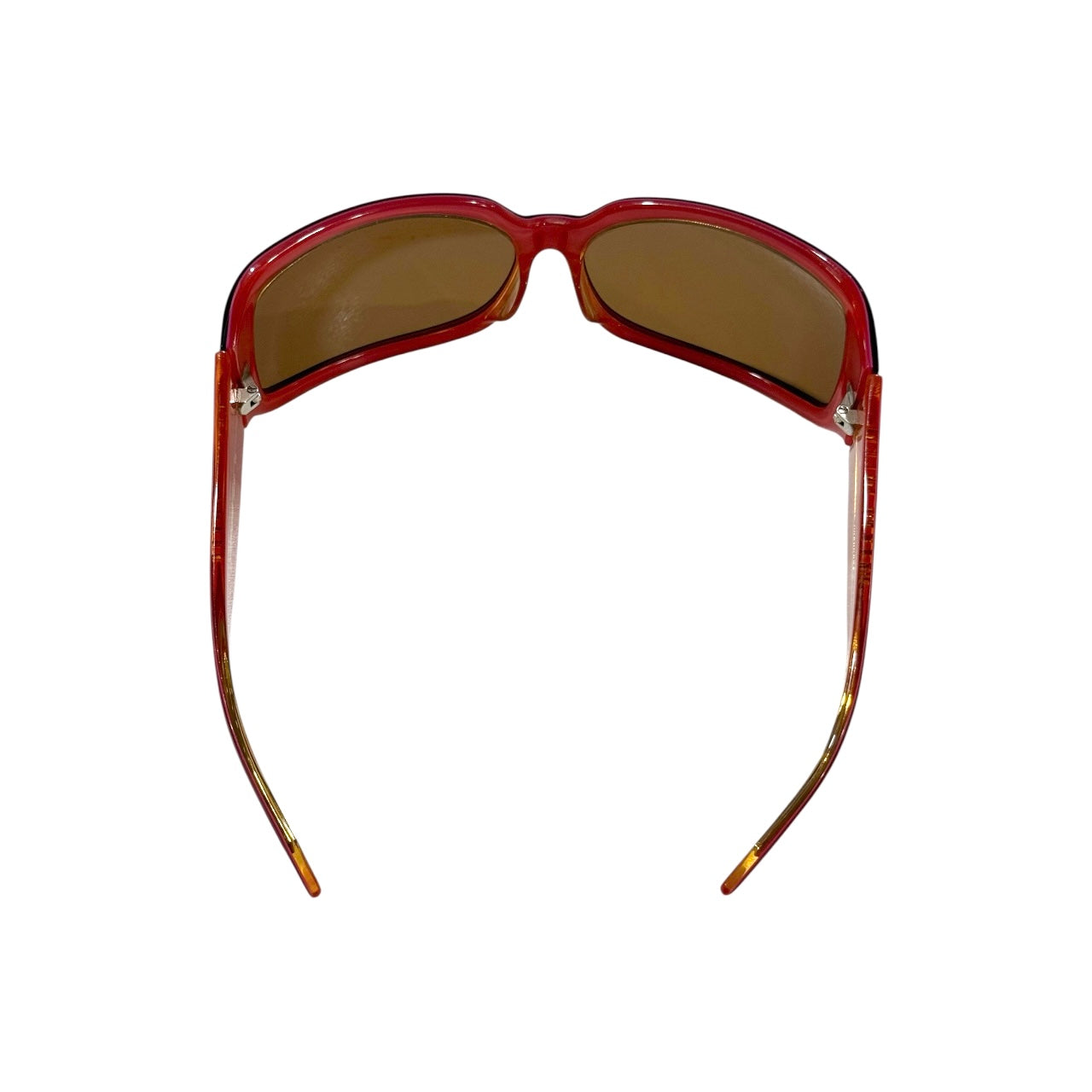 MIUMIU RED WRAP AROUND SUNGLASSES
