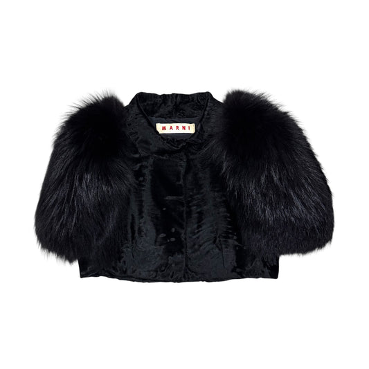 MARNI FUR BOLERO JACKET