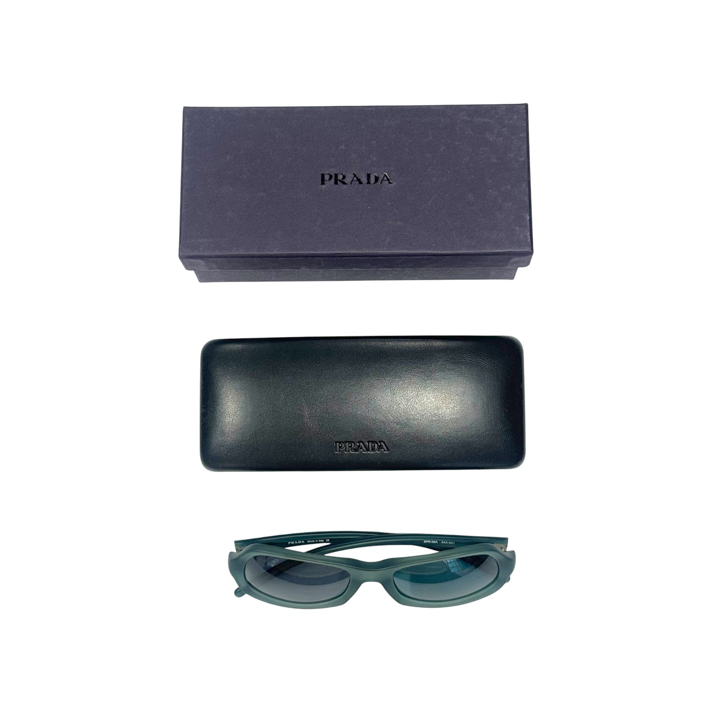 PRADA MATTE GREEN SUNGLASSES