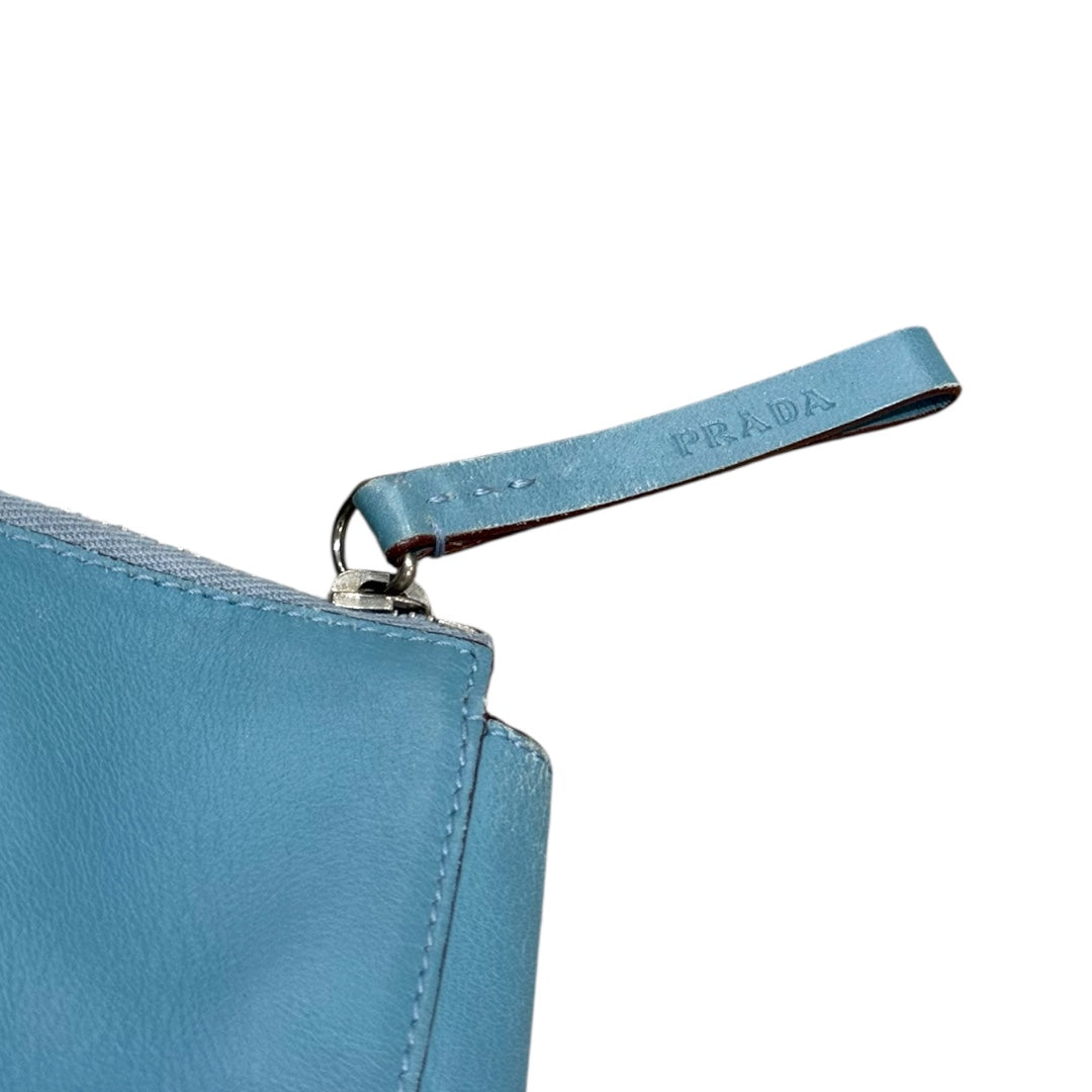 PRADA LIGHT BLUE VITELLO SHOULDER BAG