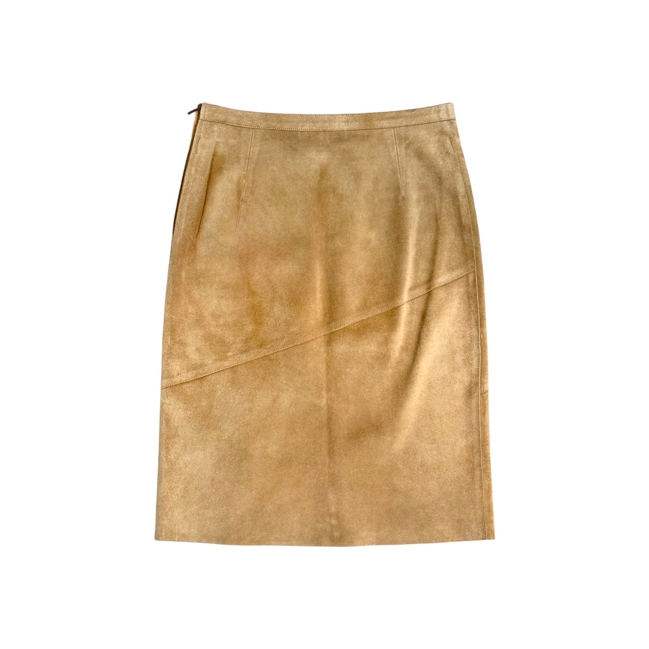 GUCCI CAMEL SUEDE SKIRT