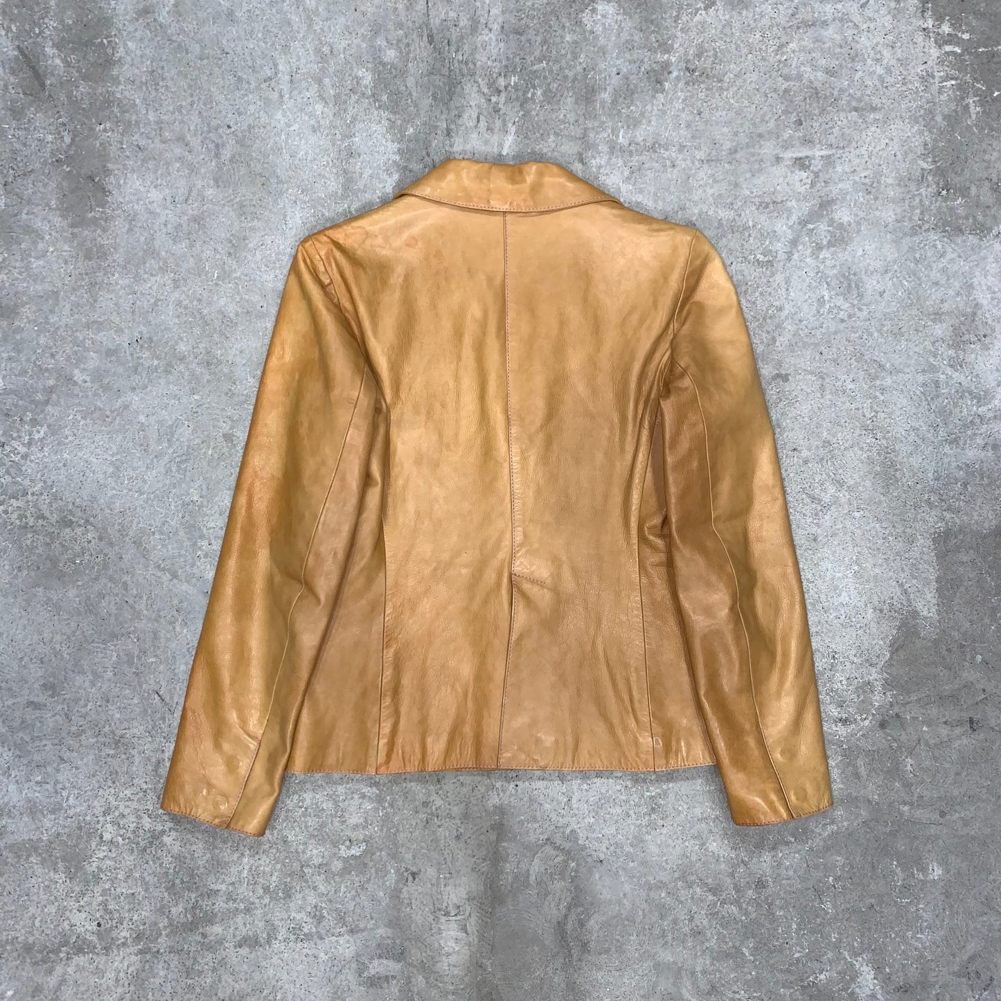 MIU MIU TAN LEATHER JACKET