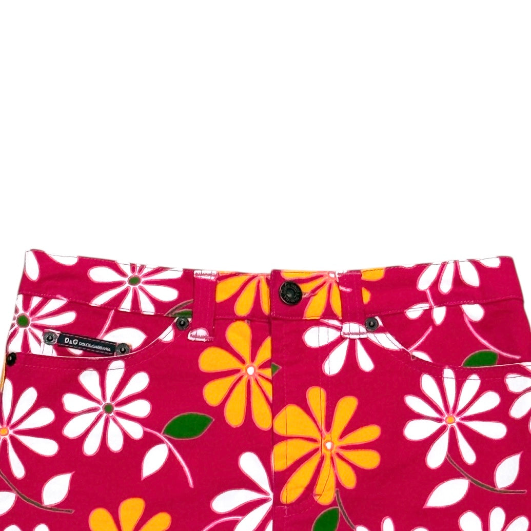 DOLCE & GABBANA FLORAL PENCIL SKIRT