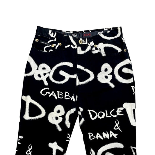 DOLCE & GABBANA 2000S GRAFFITI PANTS