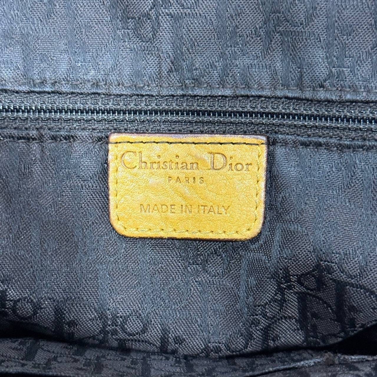 CHRISTAIN DIOR YELLOW GAUCHO DOUBLE SADDLE BAG