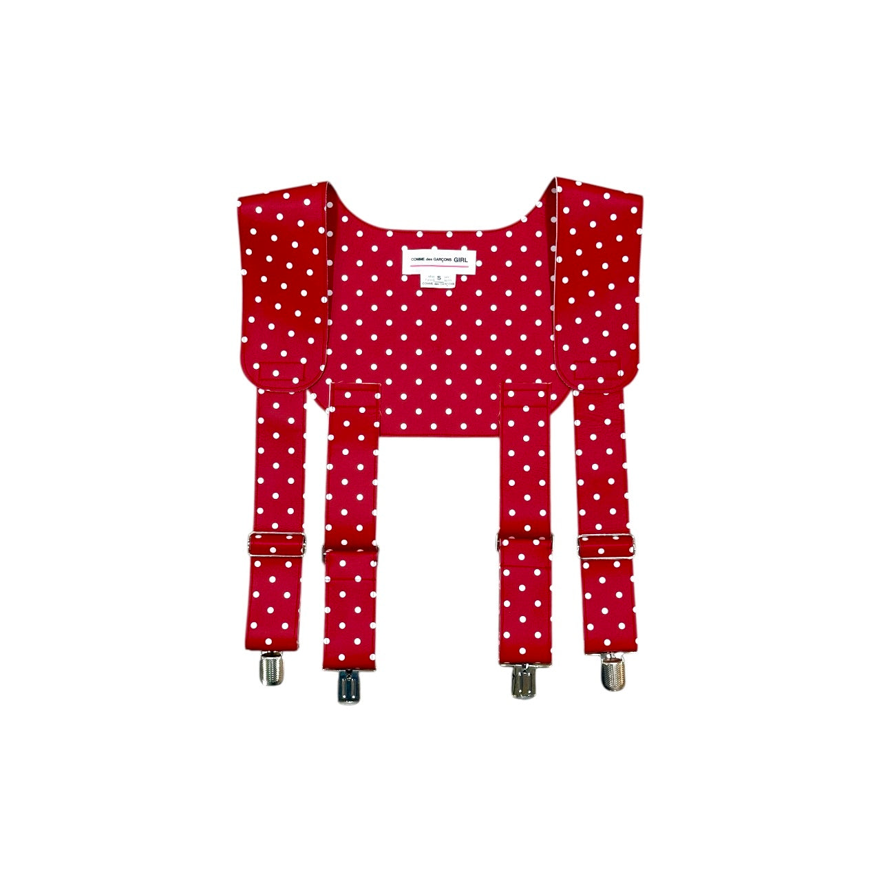 COMME DES GARÇON GIRL RED POLKA DOTS SUSPENDER