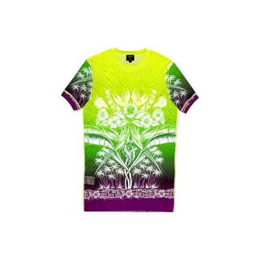 JEAN PAUL GAULTIER TROPICAL GRADIENT MESH TOP