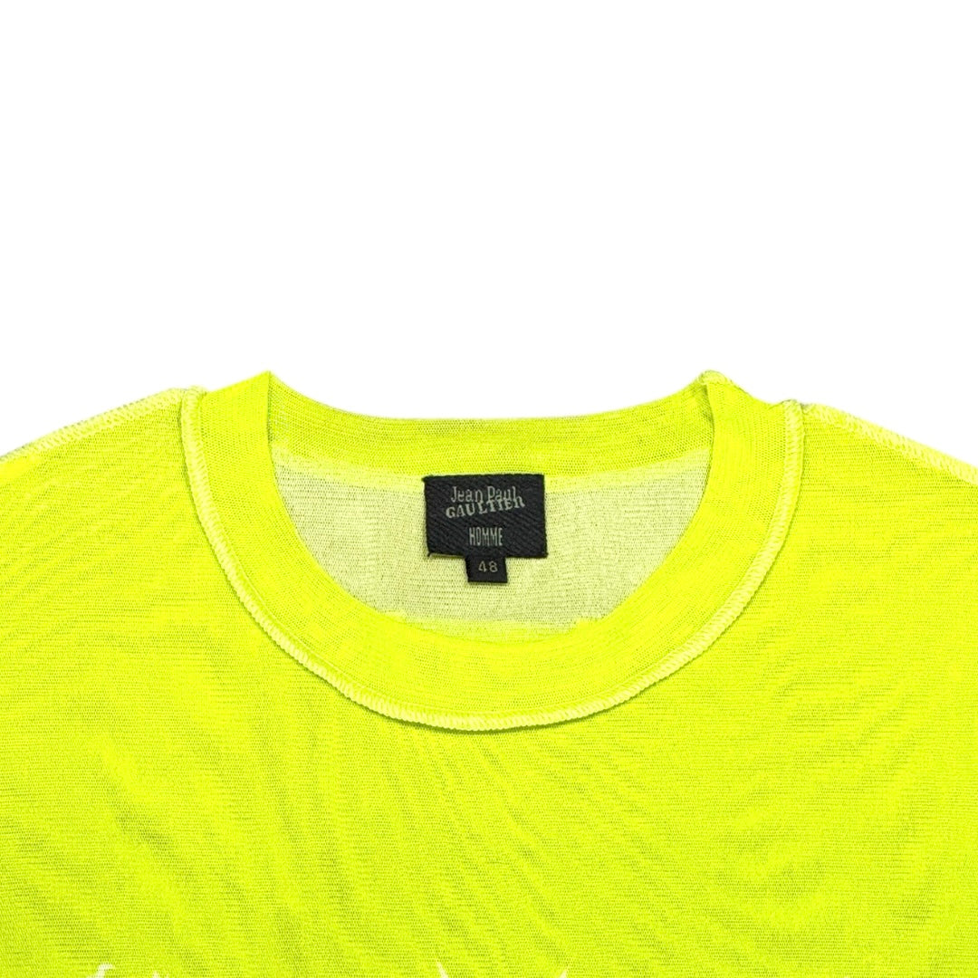 JEAN PAUL GAULTIER TROPICAL GRADIENT MESH TOP