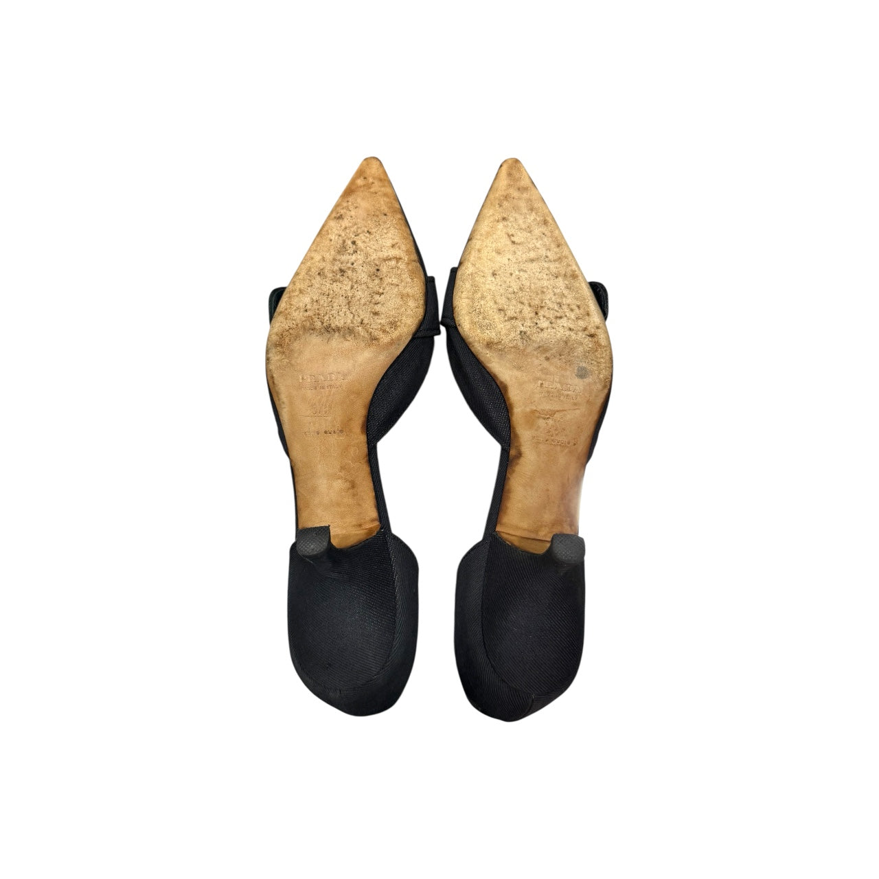 PRADA S/S 2002 BUCKLE KITTEN HEELS