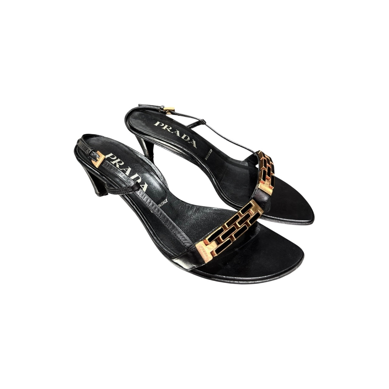 PRADA SLINGBACK KITTEN HEELS