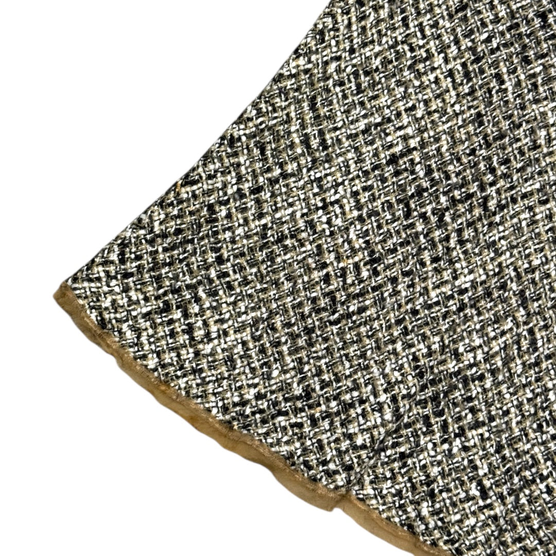 PRADA F/W2000 VOILE TRIMMED BOUCLE MIDI SKIRT