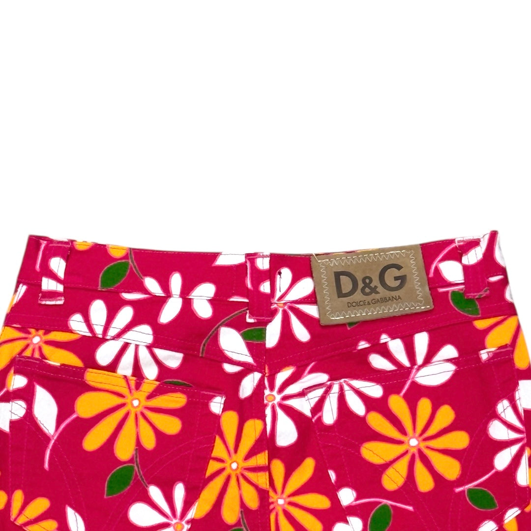DOLCE & GABBANA FLORAL PENCIL SKIRT