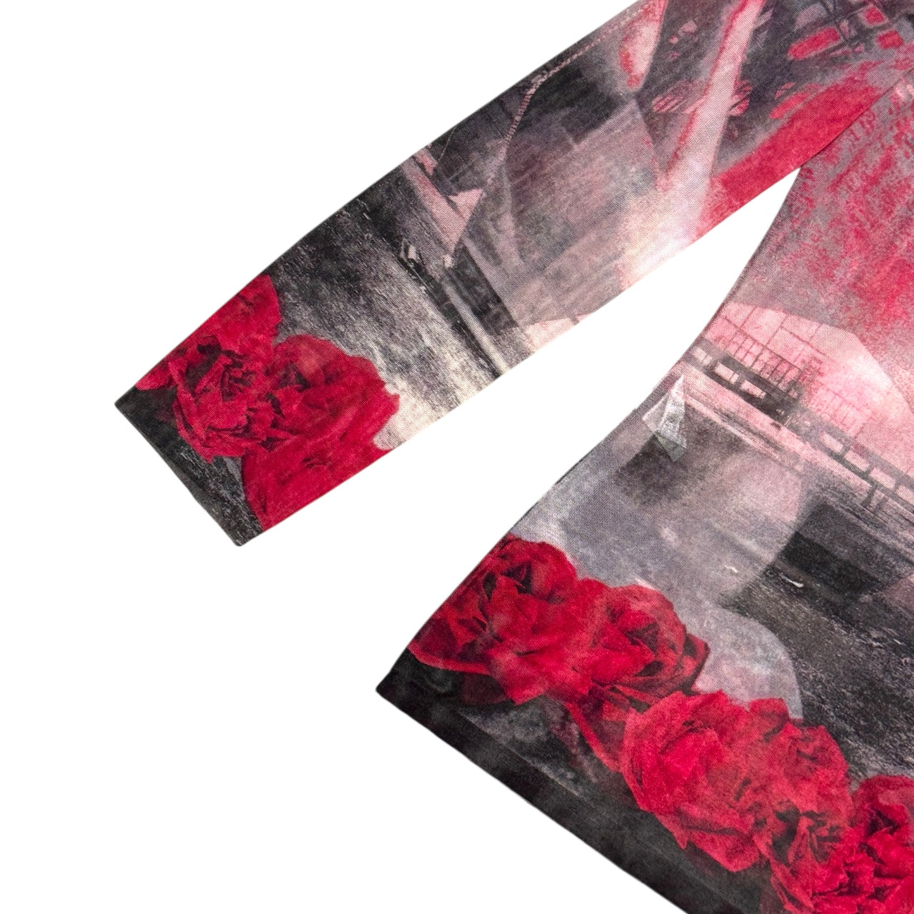 JEAN PAUL GAULTIER PORTRAIT MESH TOP