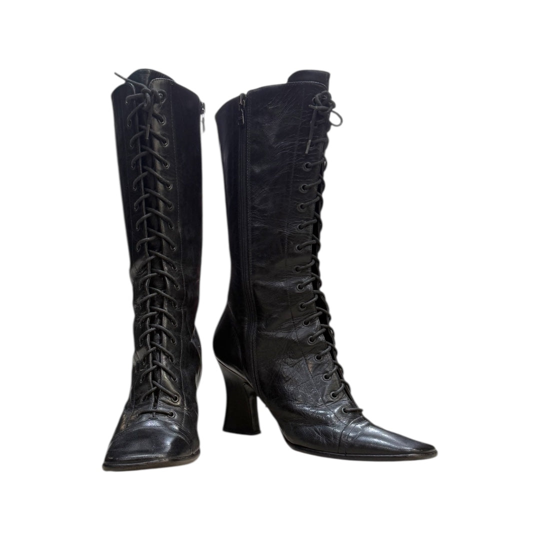 PRADA FW2001 LEATHER BOOTS