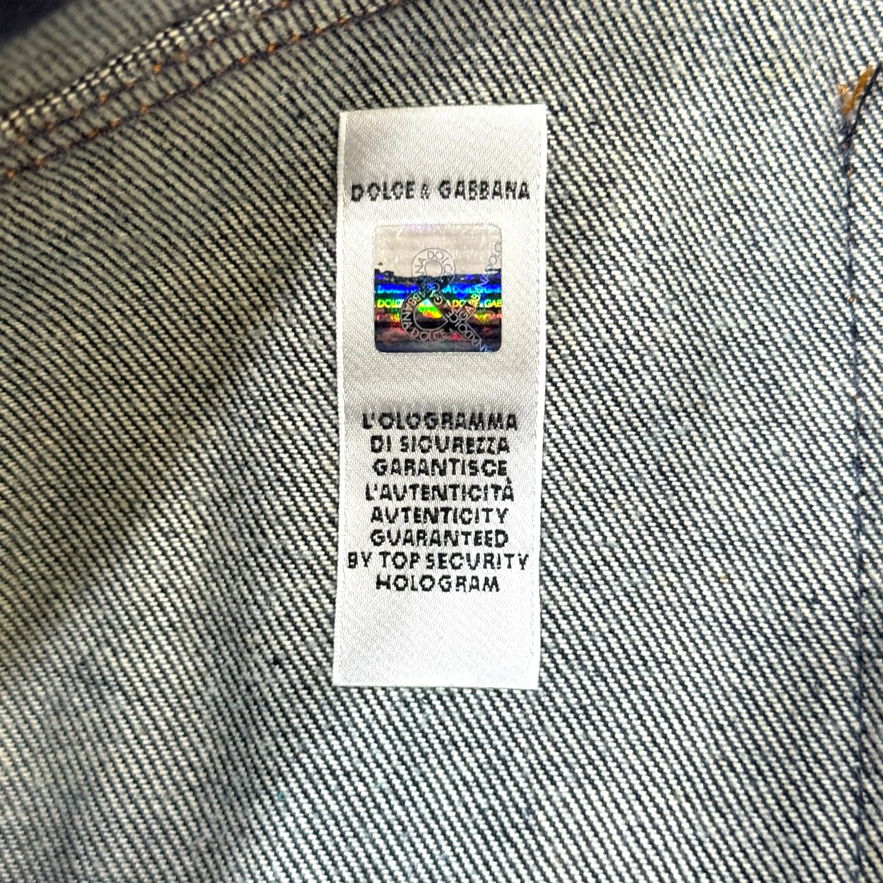 DOLCE & GABBANA LEOPARD FUR DENIM MINI SKIRT