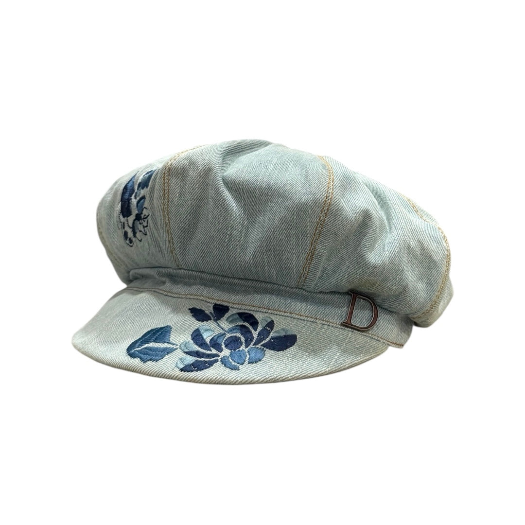 CHRISTIAN DIOR DENIM NEWS BOY HAT