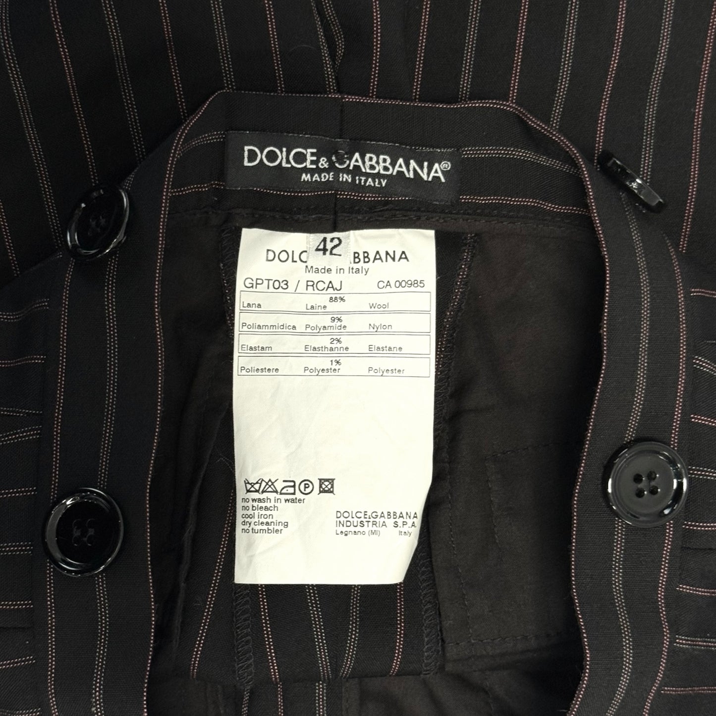 DOLCE & GABBANA FW2003 MULTI WEAR PANTS