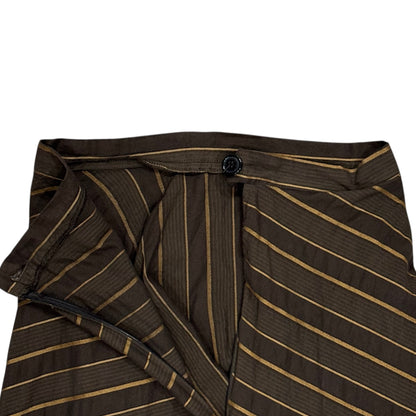 VIVIENNE WESTWOOD RUFFLED BROWN  SKIRT