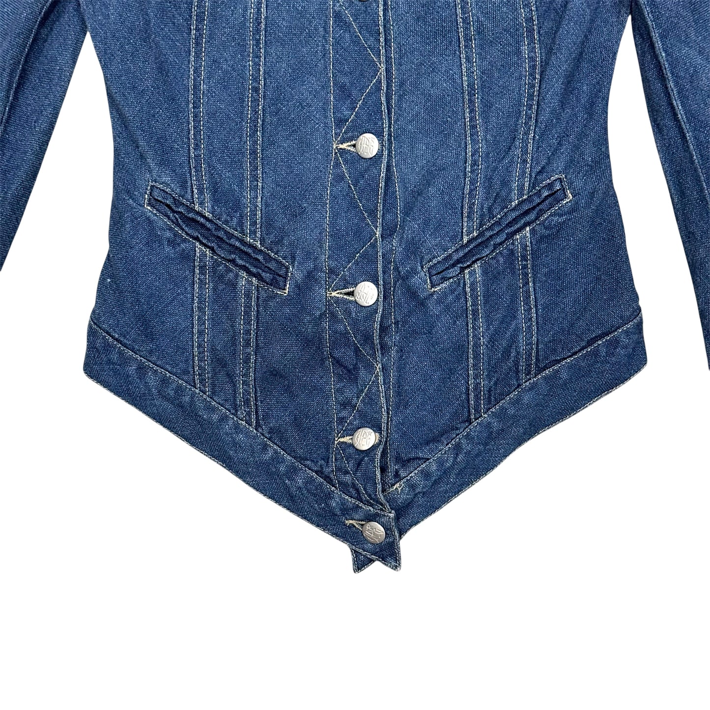 JEAN PAUL GAULTIER DENIM CURVE JACKET