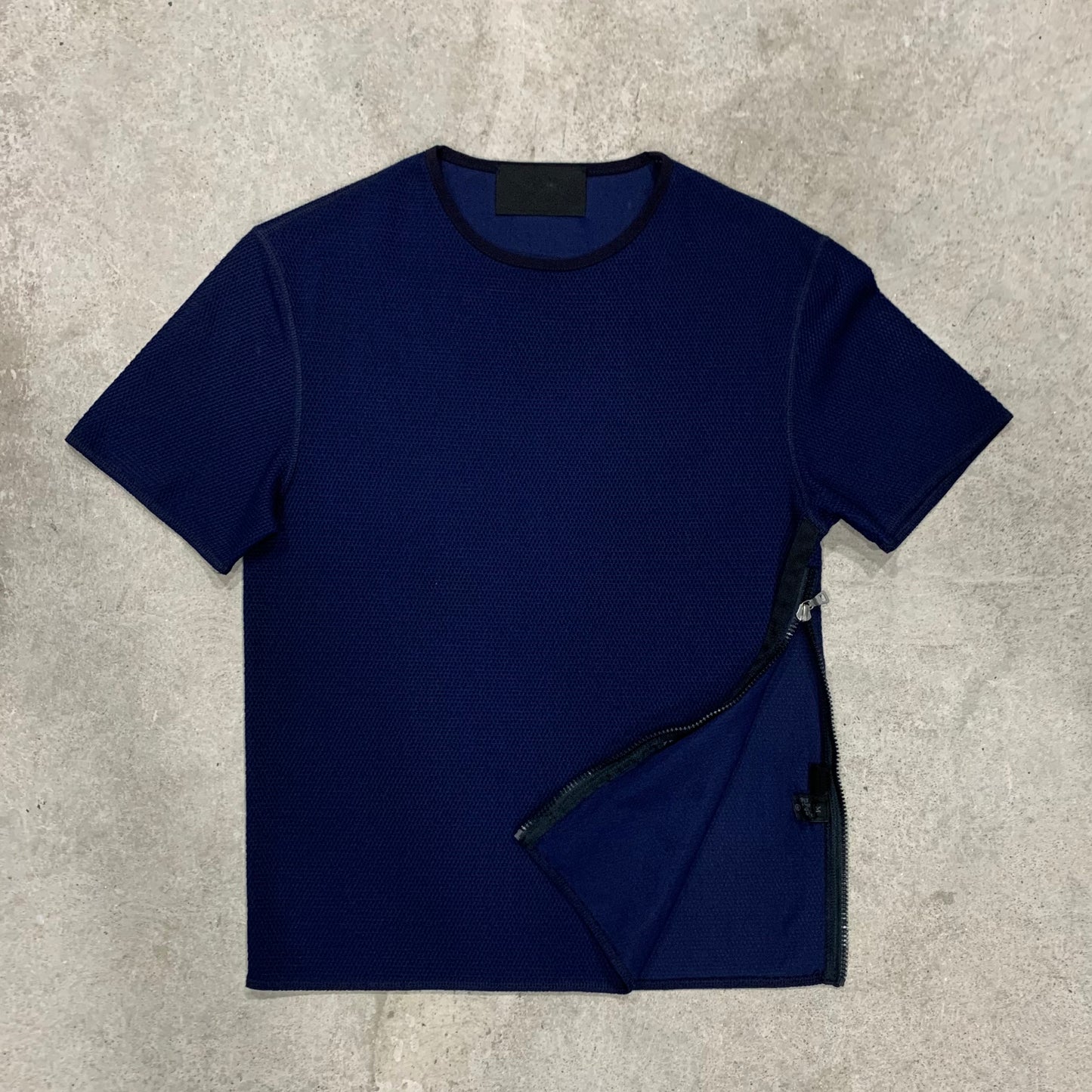 Prada side zip crop T-shirt