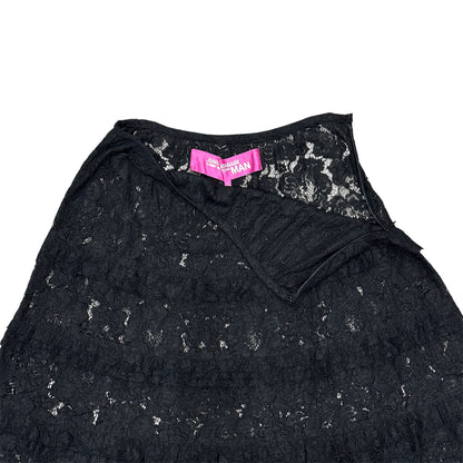 JUNYA WATANABE MAN BLACK CUTWORK LACE SKIRT