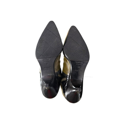 MIUMIU FW1999 OLIVE BROGUE LEATHER BOOTS