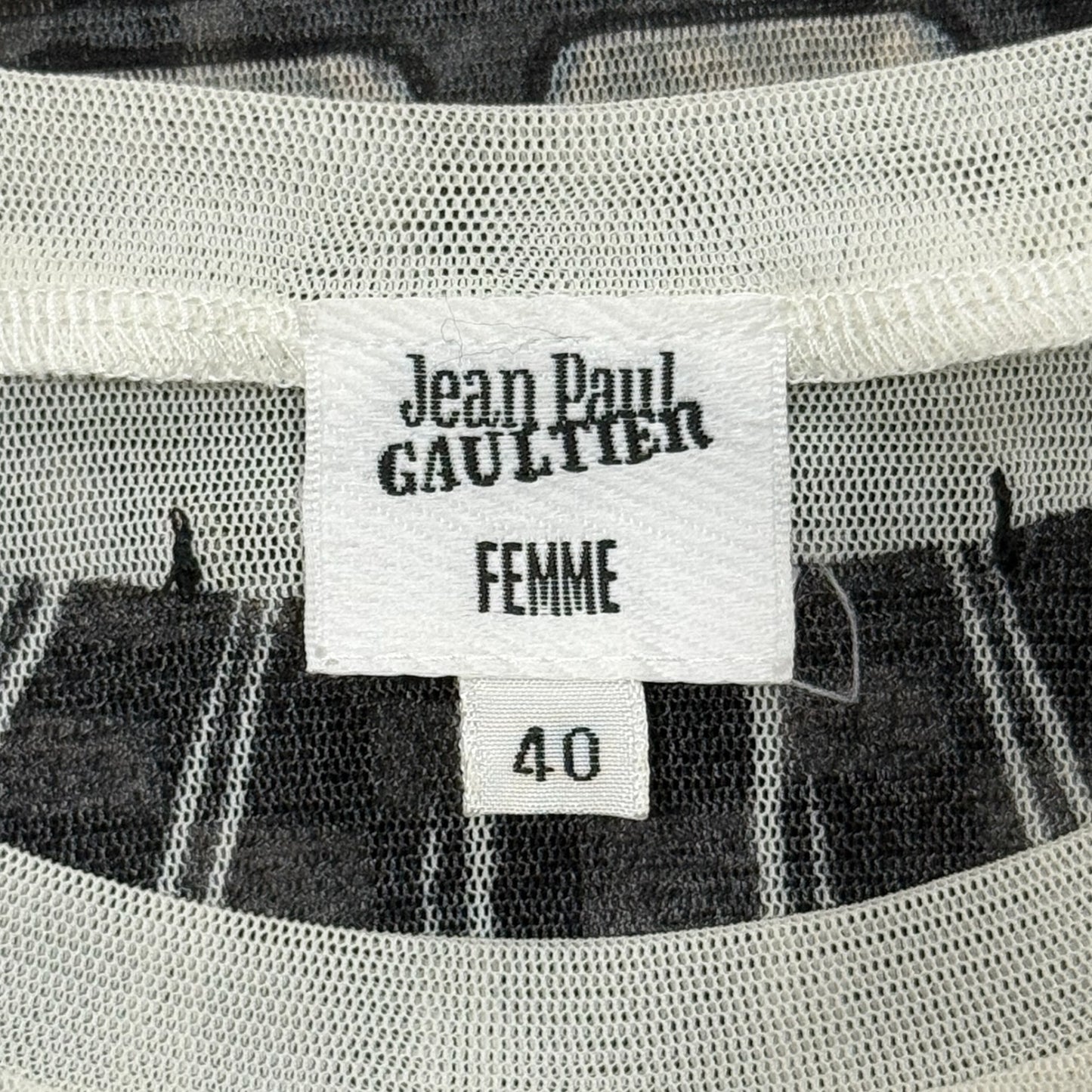 JEAN PAUL GAULTIER ETHNIC MESH TOP