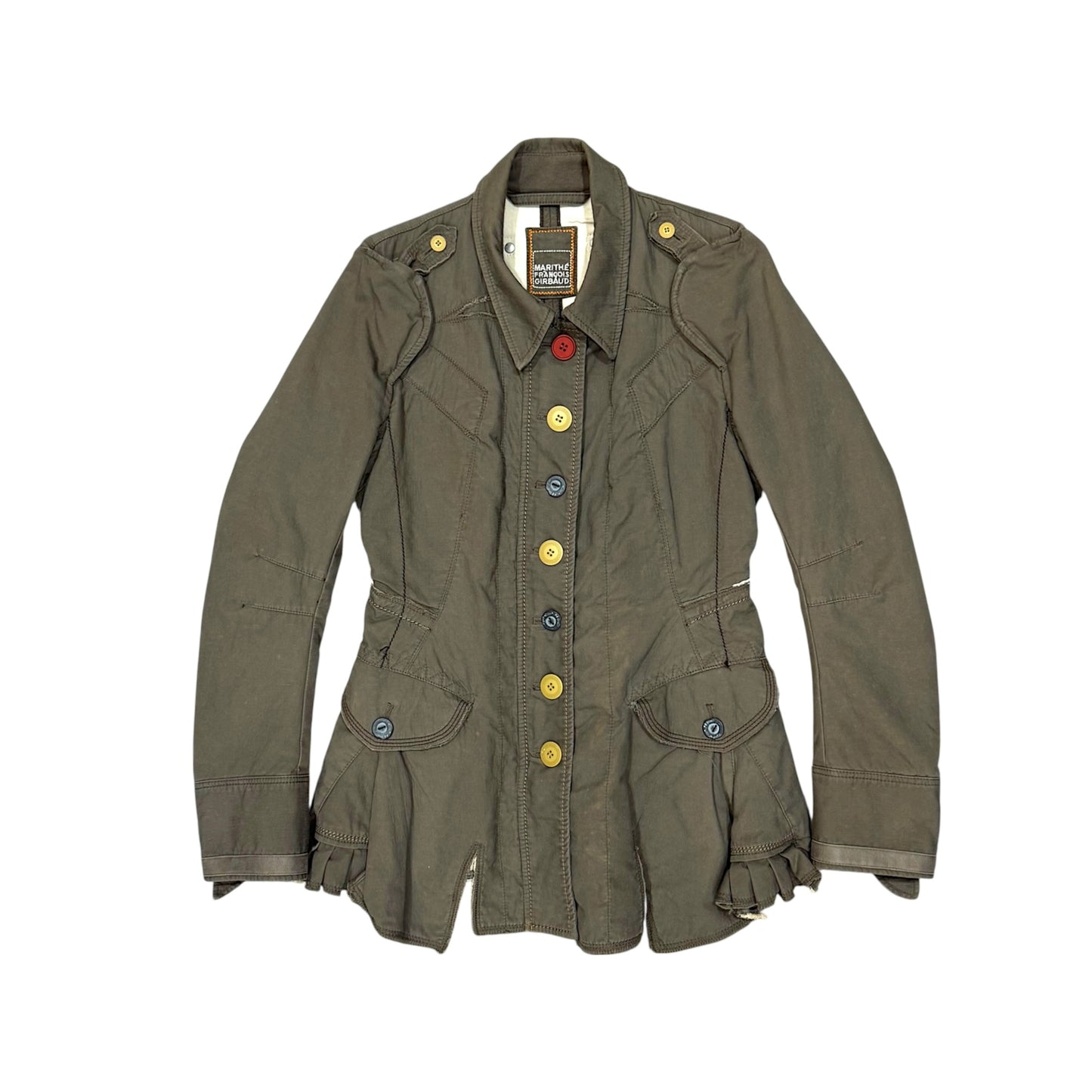 MARITHE FRANCOIS GIRBAUD KHAKI JACKET