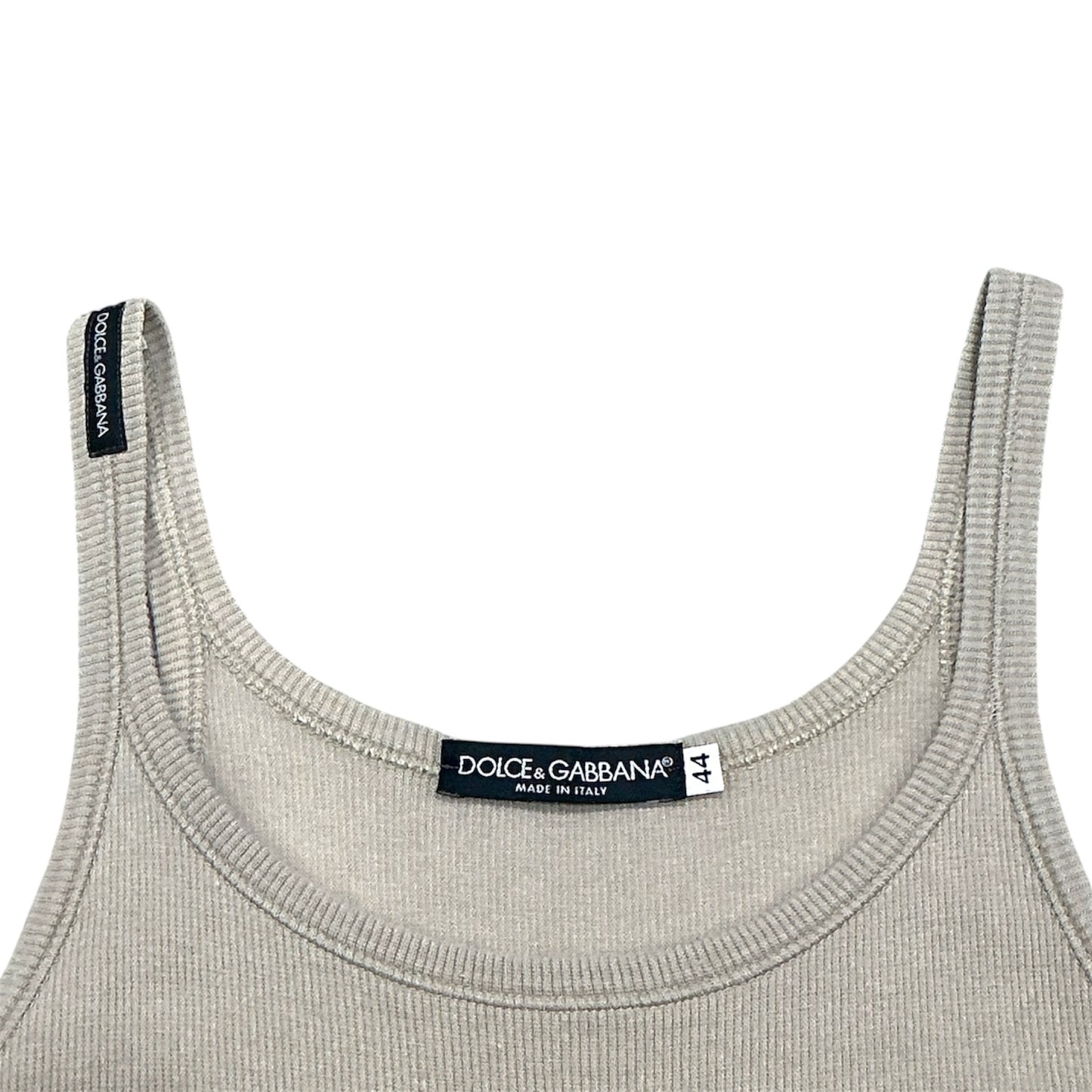 DOLCE & GABBANA TWO PIECES BEIGE TANKTOP