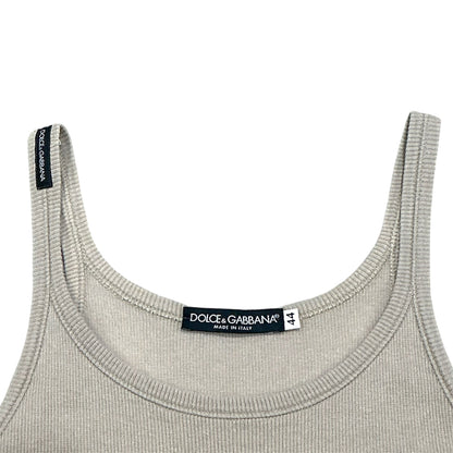 DOLCE & GABBANA TWO PIECES BEIGE TANKTOP