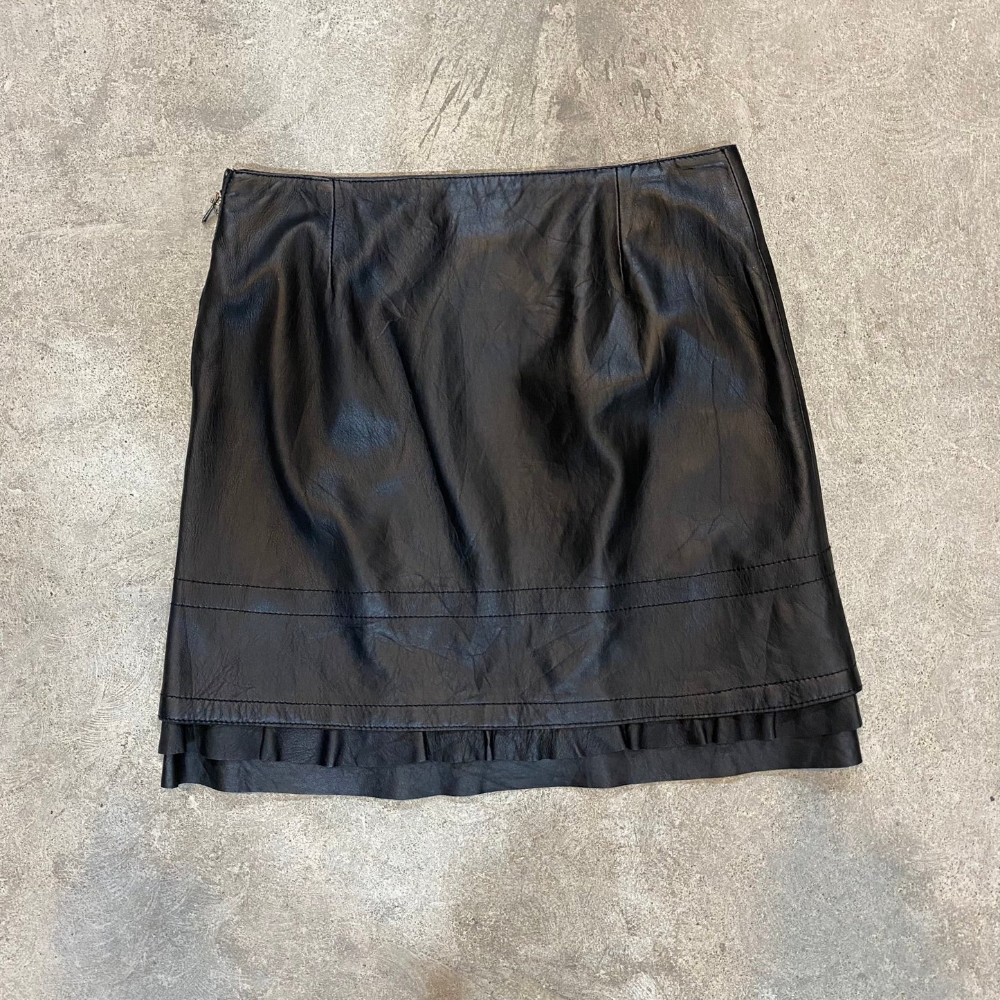 Dirk birkkembergs leather skirt