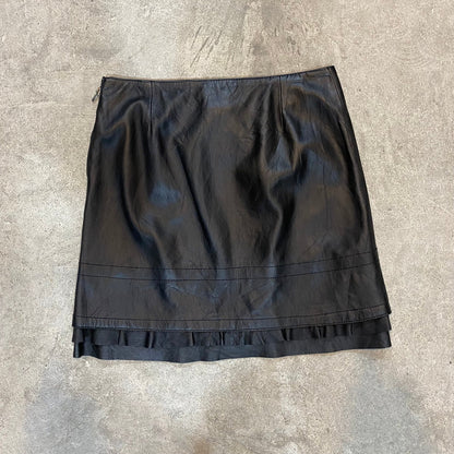 Dirk birkkembergs leather skirt