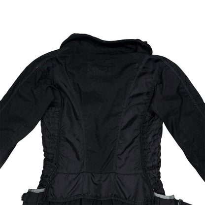 MARITHE FRANCOIS GIRBAUD BLACK NYLON DRESS